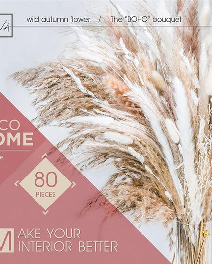 Chic Dried Pampa Grass Display - Ideal for Home Styling and Wedding Accents