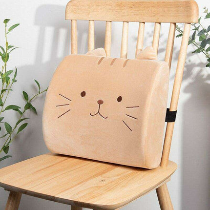 Adorable Cartoon Cat Memory Foam Desk Cushion - Ergonomic Comfort for Your Workspace - Très Elite
