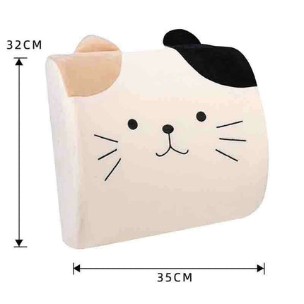 Adorable Cartoon Cat Memory Foam Desk Cushion - Ergonomic Comfort for Your Workspace - Très Elite