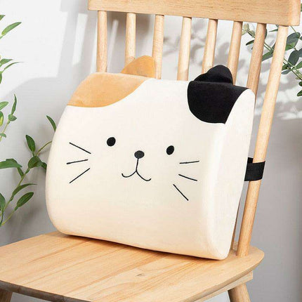 Adorable Cartoon Cat Memory Foam Desk Cushion - Ergonomic Comfort for Your Workspace - Très Elite