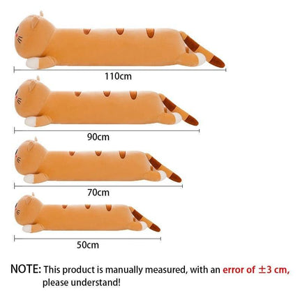 Adorable Cartoon Cat Plush Body Pillow Range - Multiple Sizes for Cozy Comfort - Très Elite
