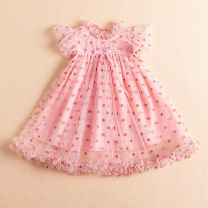 Adorable Pink Polka Dot Dress for Toddler's Celebratory Moments- Très Elite- Très Elite
