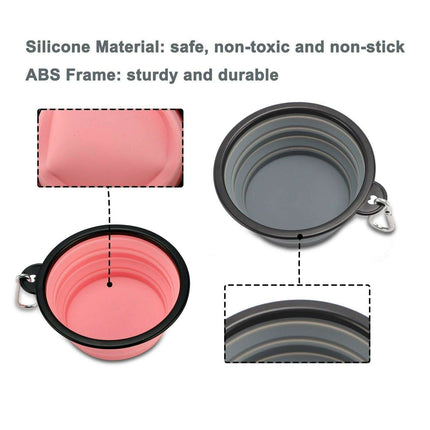 Adventure-Ready Collapsible Silicone Pet Bowl: The Ultimate Travel Feeder for Active Dogs - Très Elite