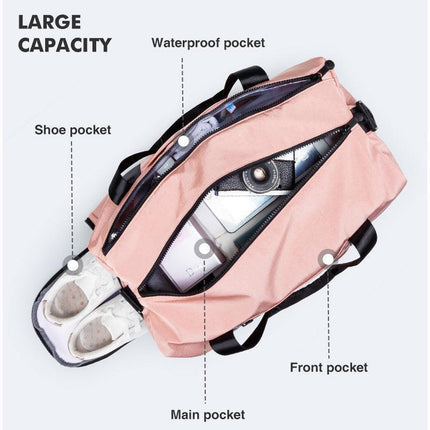 Adventure-Ready Gym Duffle Bag with Separate Shoe Storage - The Perfect Gear for Active Travelers - Très Elite