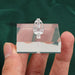 Clear Polished Acrylic Square Rectangle Nose Ring Clicker Hoop Earring Display Stand