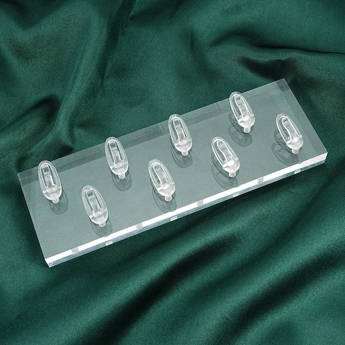 Sophisticated Clear Acrylic Jewelry Display Stand for Rings and Earrings