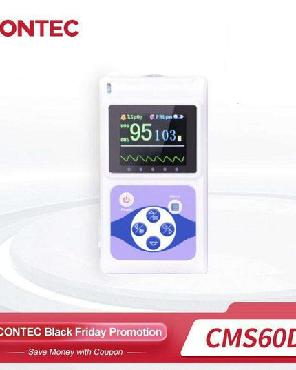 Smart Handheld Pulse Oximeter with Sleep Monitoring - Accurate Heart and Oxygen Level Tracking for All Ages and Pets