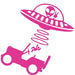 Playful Reflective Car Sticker Set - Creative Cartoon Designs for Your Vehicle