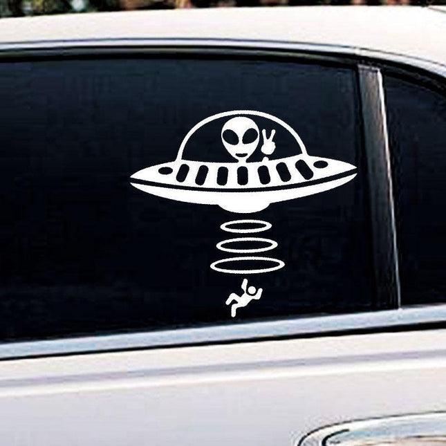 Playful Reflective Car Sticker Set - Creative Cartoon Designs for Your Vehicle