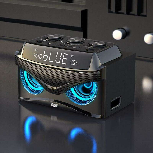 All-in-One Bluetooth Speaker with Alarm Clock & Subwoofer: Your Ultimate Audio Experience