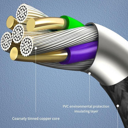 All-in-One Fast Charging Cable for Huawei, iPhone, and Samsung - The Ultimate Power Solution - Très Elite