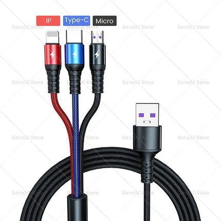 All-in-One Fast Charging Cable for Huawei, iPhone, and Samsung - The Ultimate Power Solution - Très Elite