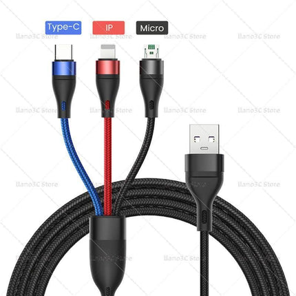 All-in-One Fast Charging Cable for Huawei, iPhone, and Samsung - The Ultimate Power Solution - Très Elite