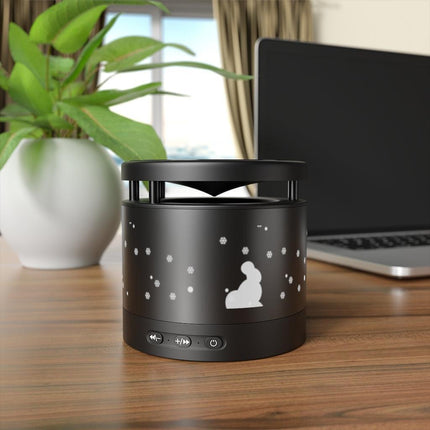 Aluminum Bluetooth Speaker with Integrated Wireless Charging Pad