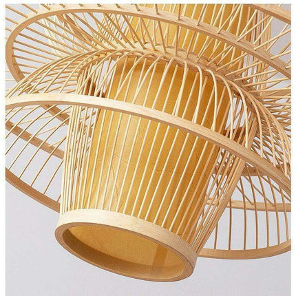 Artisan Bamboo Chandelier: Exquisite Handcrafted Lighting for Home and Garden - Très Elite