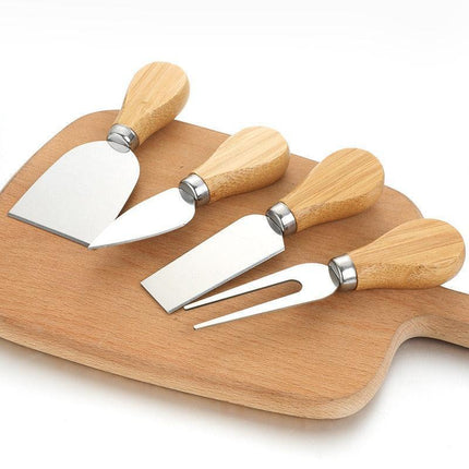 Artisan Cheese Knife Collection with Stylish Wood Handles