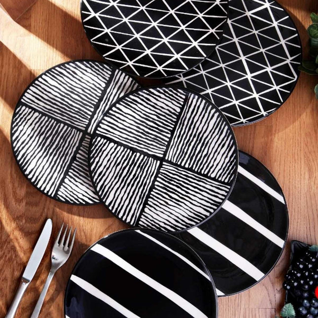 Artisan Elegance: 6-Piece Dessert Plate Collection