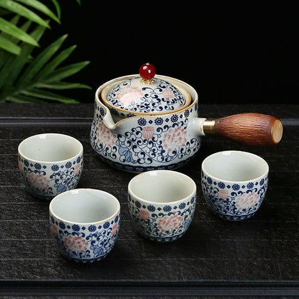Artisan Stone Mill Tea Set: Elevate Your Chinese Tea Experience - Très Elite