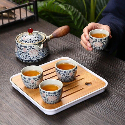Artisan Stone Mill Tea Set: Elevate Your Chinese Tea Experience - Très Elite