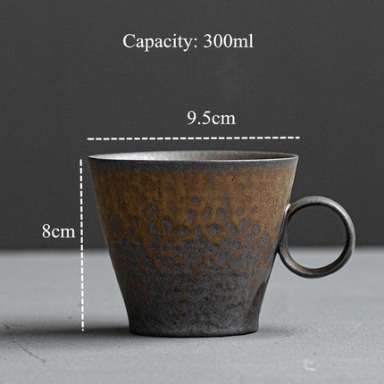 Artisan Vintage Japanese Stoneware Mug Set for Coffee and Tea Lovers - Très Elite