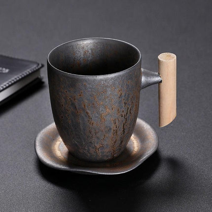 Artisan Vintage Japanese Stoneware Mug Set for Coffee and Tea Lovers - Très Elite
