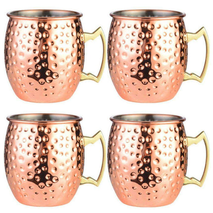 Artisanal Copper Moscow Mule Mugs - Ergonomically Designed for Ultimate Enjoyment