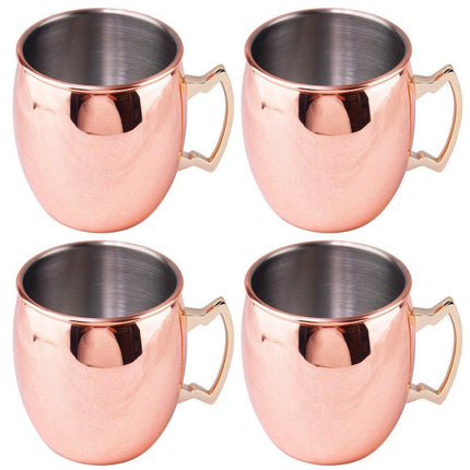 Artisanal Copper Moscow Mule Mugs - Ergonomically Designed for Ultimate Enjoyment