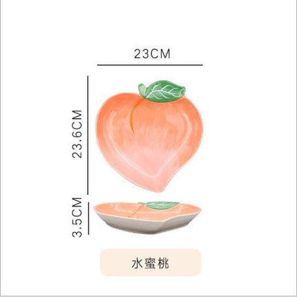 Artistic Ceramic Fruit Plate Collection for Elegant Dining - Très Elite