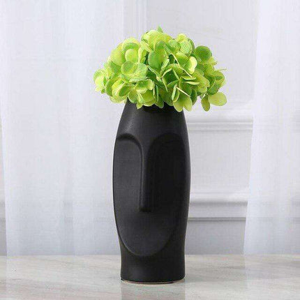 Artistic Male Face Sculptural Vases for Modern Decor
