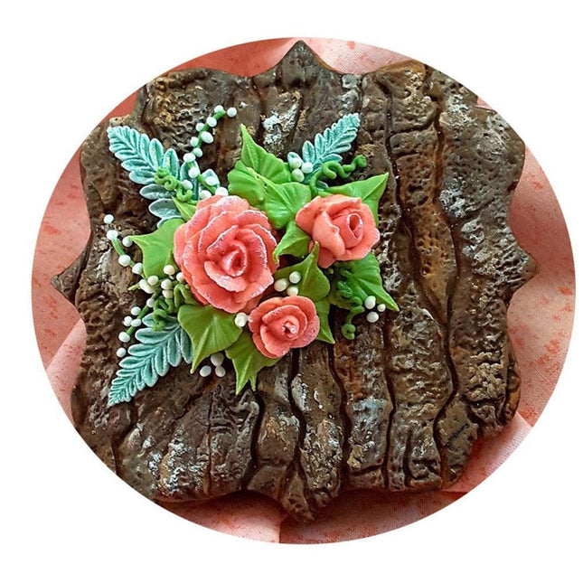 Artistic Tree Bark Silicone Mold for Baking and Confectionery Creations - Très Elite