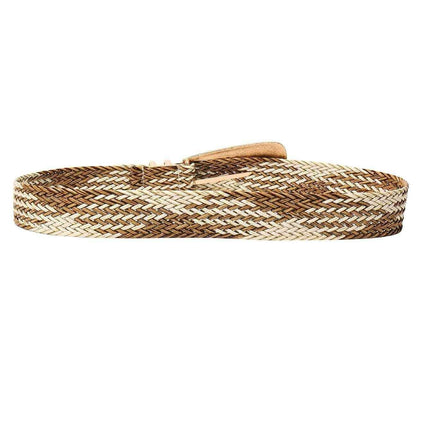 Asymmetrical Clasp Woven Waist Belt for Effortless Chic Style- Très Elite- Très Elite
