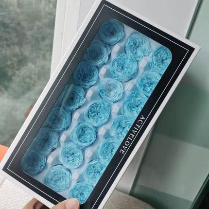 Austin Rose Miniature Bouquet - Luxurious Preserved Grade A Flowers for Timeless Décor and Gifting..