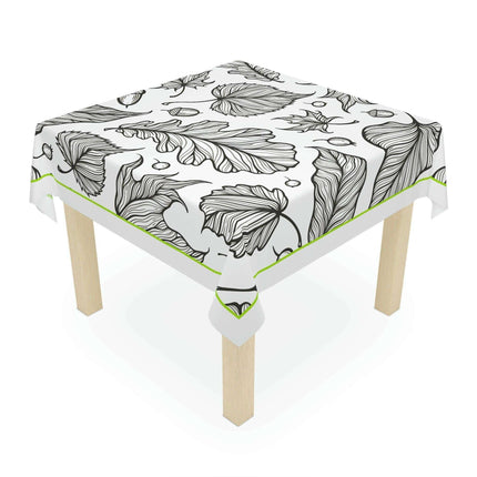 Autumn Elegance Square Tablecloth by Maison d'Elite: A Chic Upgrade for Your Dining Area - Très Elite