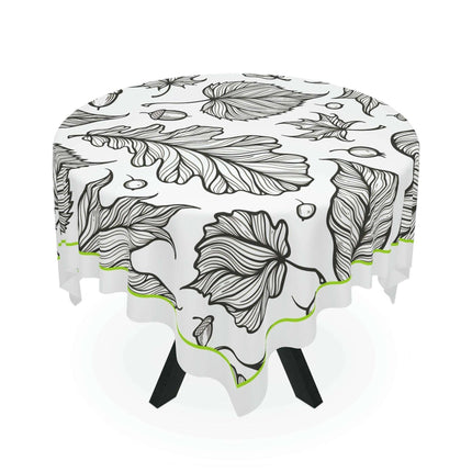 Autumn Elegance Square Tablecloth by Maison d'Elite: A Chic Upgrade for Your Dining Area - Très Elite