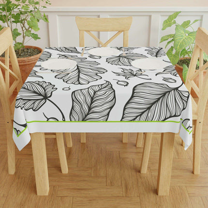 Autumn Elegance Square Tablecloth by Maison d'Elite: A Chic Upgrade for Your Dining Area - Très Elite