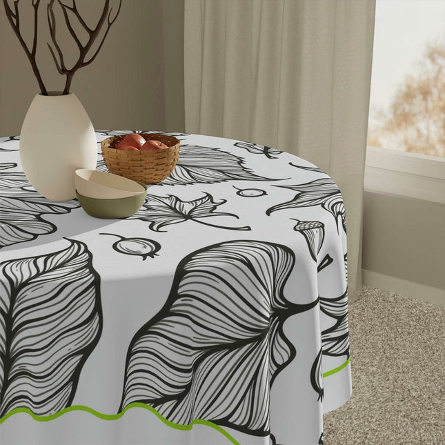 Autumn Elegance Square Tablecloth by Maison d'Elite: A Chic Upgrade for Your Dining Area
