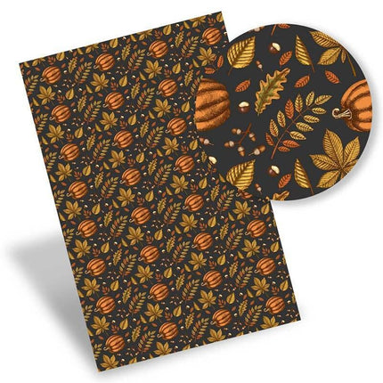 Autumn-Themed Eco-Conscious Faux Leather Crafting Kit for Creative Artisans - Très Elite