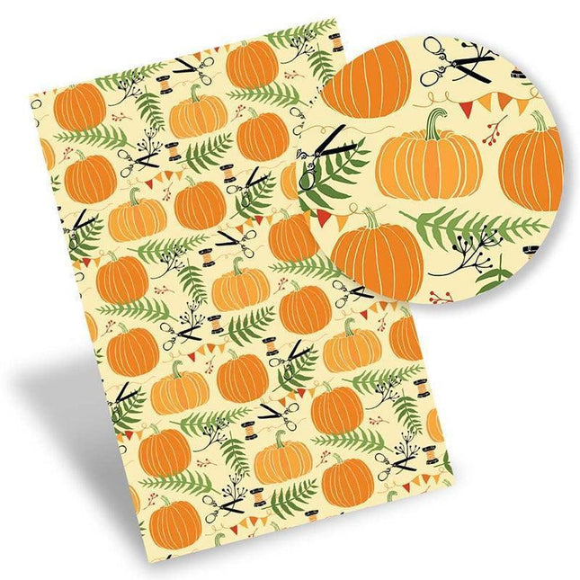 Autumn-Themed Eco-Conscious Faux Leather Crafting Kit for Creative Artisans