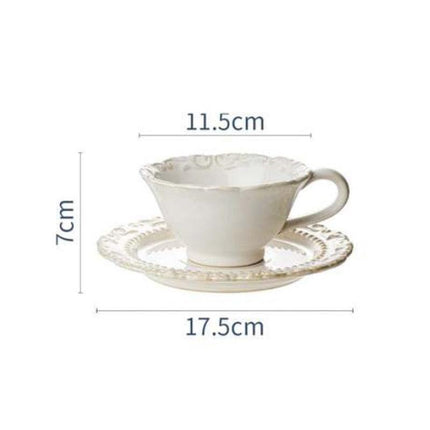 Baroque Elegance Ceramic Dining Plate Set - Elevate Your Table Experience - Très Elite