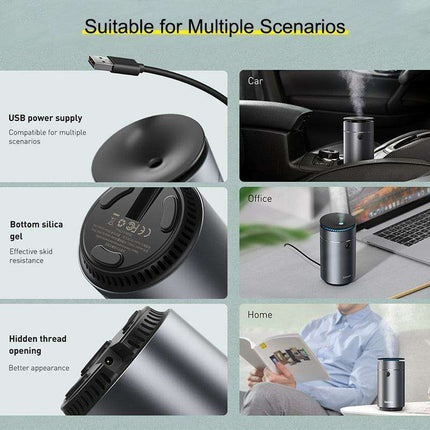 Baseus Multifunctional Air Humidifier and Aroma Diffuser for Home, Car, and Relaxation - Très Elite