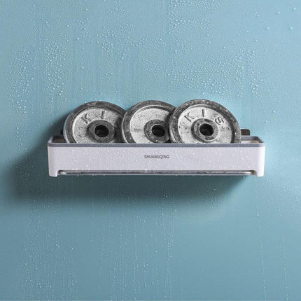 Bathroom Wall Organizer with Towel Rack and Hanging Bar