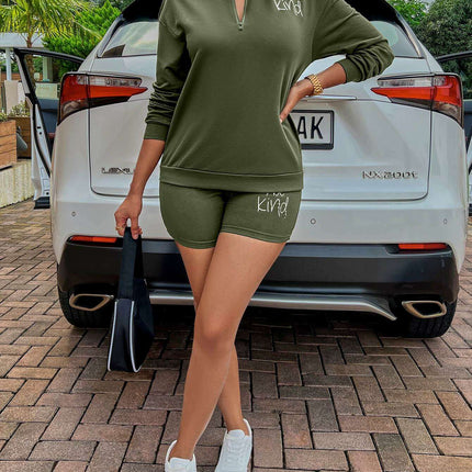 Be Kind Comfort Duo: Graphic Sweatshirt & Shorts Set