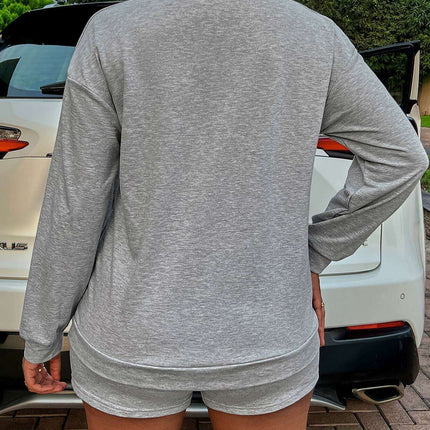 Be Kind Comfort Duo: Graphic Sweatshirt & Shorts Set