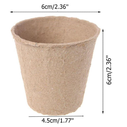 Biodegradable Peat Seedling Pots: Cultivate Your Garden with Eco-Conscious Style - Très Elite