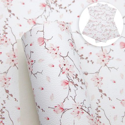 Blooming Elegance: Premium Floral Faux Leather for Inspired DIY Creations - Très Elite