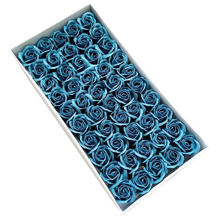 Blossoming Rose Soap Flower Collection - 50 Piece Set for Elegant Decor and Special Occasions - Très Elite
