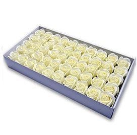 Blossoming Rose Soap Flower Collection - 50 Piece Set for Elegant Decor and Special Occasions - Très Elite