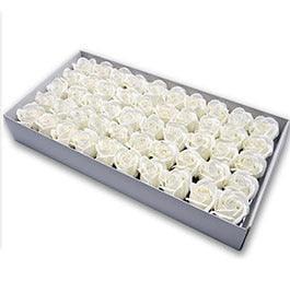 Blossoming Rose Soap Flower Collection - 50 Piece Set for Elegant Decor and Special Occasions - Très Elite