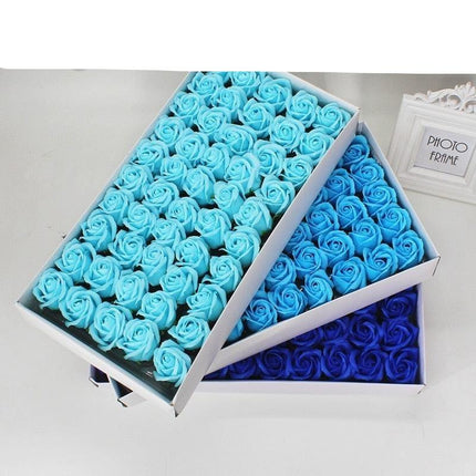 Blossoming Rose Soap Flower Collection - 50 Piece Set for Elegant Decor and Special Occasions - Très Elite