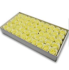Blossoming Rose Soap Flower Collection - 50 Piece Set for Elegant Decor and Special Occasions - Très Elite